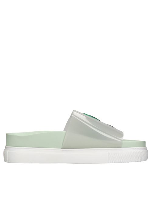 Mules in pelle e plexi N°21 | SP05150515 V001VERDE